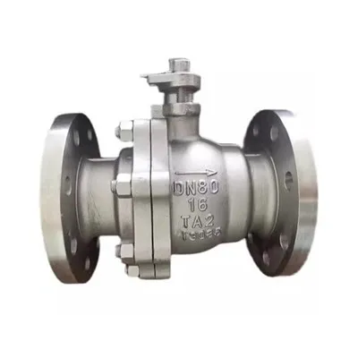 Supapă cu bilă din flanșă de titan